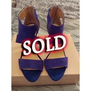 NEW BCBGeneration MAVEL Cobalt Blue Suede Heels